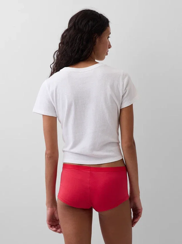 Shorty aus Bio-Stretch-Baumwolle