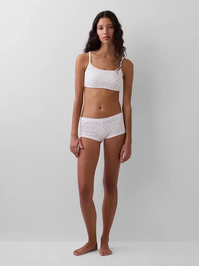Shorty aus Bio-Stretch-Baumwolle