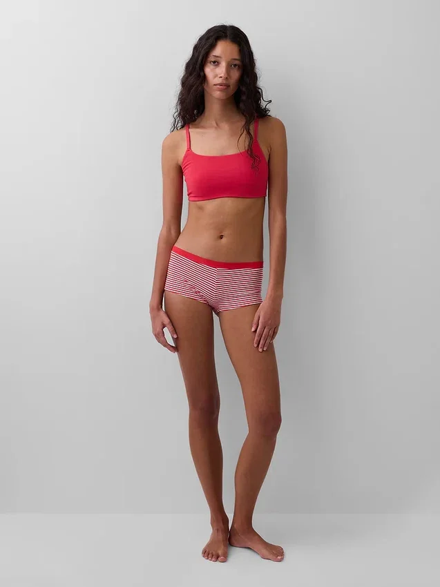 Shorty aus Bio-Stretch-Baumwolle