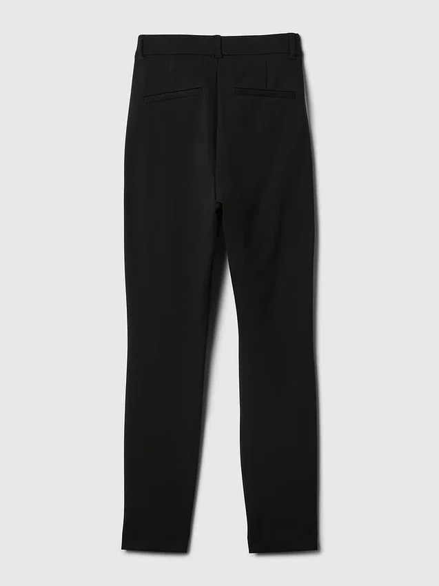 Skinny-Hose aus Doppelstrick mit hoher Leibhöhe