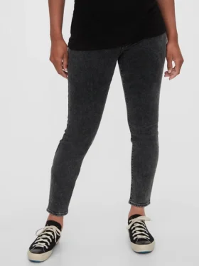Skinny-Jeans mit Einsatz für Umstandsmode