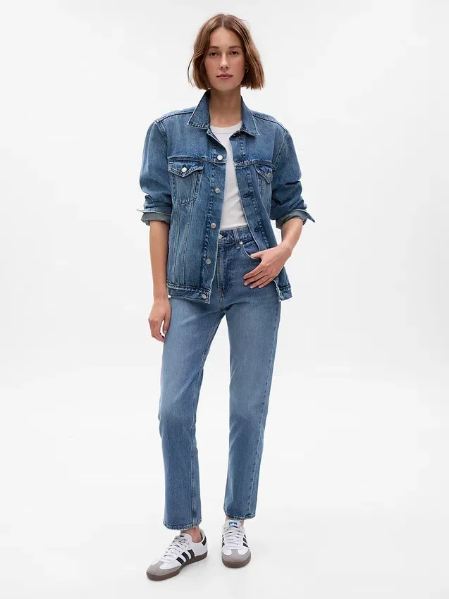 Sky High Straight-Leg-Jeans