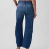 Slim-Barrel-Jeans mit mittlerer Leibhöhe