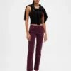 Slim-Straight-Hose aus Cord mit niedriger Leibhöhe im 90er-Jahre-Stil