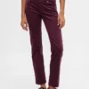 Slim-Straight-Hose aus Cord mit niedriger Leibhöhe im 90er-Jahre-Stil