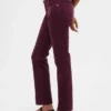 Slim-Straight-Hose aus Cord mit niedriger Leibhöhe im 90er-Jahre-Stil