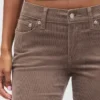 Slim-Straight-Hose aus Cord mit niedriger Leibhöhe im 90er-Jahre-Stil
