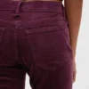 Slim-Straight-Hose aus Cord mit niedriger Leibhöhe im 90er-Jahre-Stil