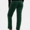 Slim-Straight-Hose aus Samt im 90er-Jahre-Stil mit niedriger Leibhöhe