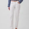 Slim-Straight-Jeans im 90er-Jahre-Stil mit niedriger Leibhöhe