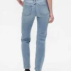 Slim-Straight-Jeans im 90er-Jahre-Stil mit niedriger Leibhöhe