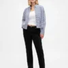 Slim-Straight-Jeans im 90er-Jahre-Stil mit niedriger Leibhöhe