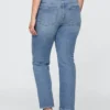 Slim-Straight-Jeans im 90er-Jahre-Stil mit niedriger Leibhöhe