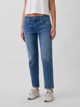 Slim-Taper-Jeans mit mittlerer Leibhöhe