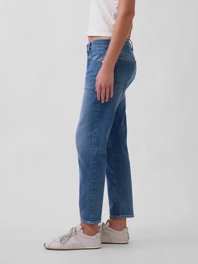 Slim-Taper-Jeans mit mittlerer Leibhöhe