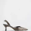 Slingback-Schuhe mit Kitten-Heel