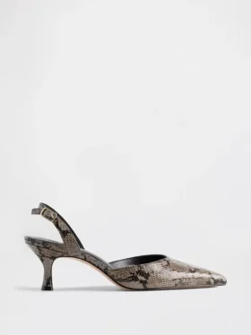 Slingback-Schuhe mit Kitten-Heel