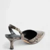 Slingback-Schuhe mit Kitten-Heel