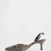 Slingback-Schuhe mit Kitten-Heel