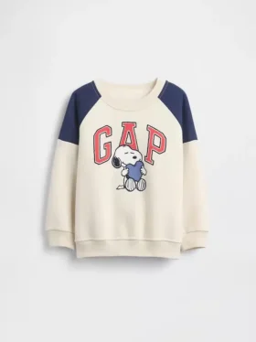 Snoopy-Logo-Raglan-Sweatshirt für Baby & Kleinkind