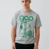 Snoopy-Logo-T-Shirt mit Grafik in lockerer Passform