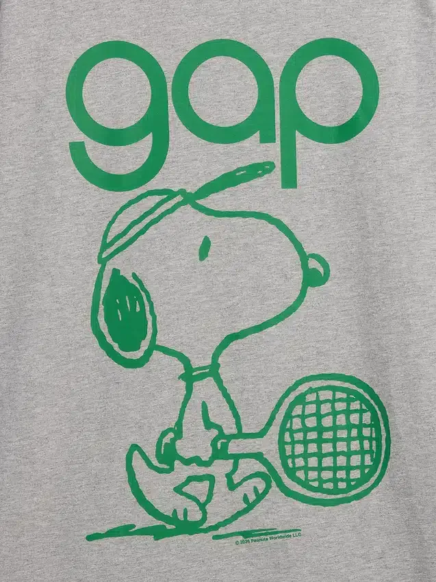 Snoopy-Logo-T-Shirt mit Grafik in lockerer Passform