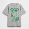 Snoopy-Logo-T-Shirt mit Grafik in lockerer Passform