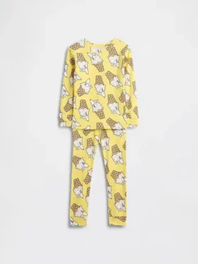 Snoopy-Pyjama-Set aus gebürsteter Bio-Baumwolle für Baby & Kleinkind
