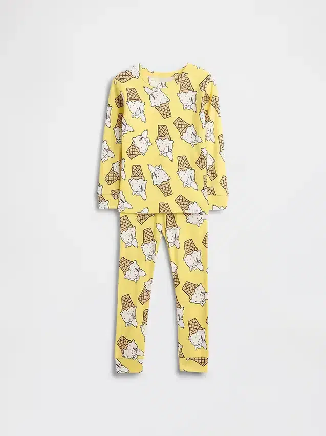 Snoopy-Pyjama-Set aus gebürsteter Bio-Baumwolle für Baby & Kleinkind