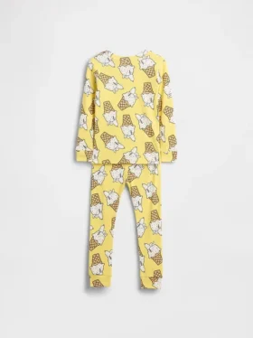 Snoopy-Pyjama-Set aus gebürsteter Bio-Baumwolle für Baby & Kleinkind