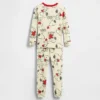 Snoopy-Pyjama-Set aus gebürsteter Bio-Baumwolle für Baby & Kleinkind