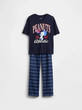 Snoopy-Pyjama-Set aus recyceltem Material für Kinder