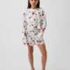 Snoopy-Pyjama-Set für Kinder aus recyceltem Material (Shorts)