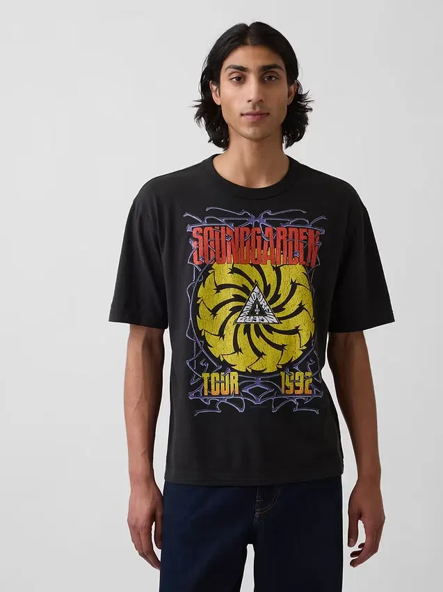 Soundgarden Heavyweight Crop-T-Shirt mit Grafik