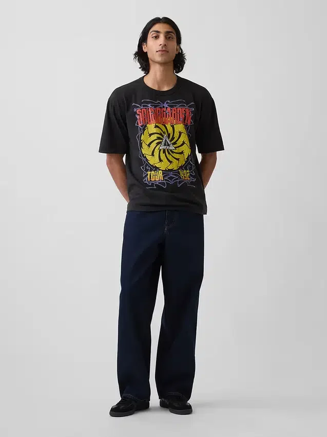 Soundgarden Heavyweight Crop-T-Shirt mit Grafik