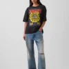 Soundgarden Heavyweight Crop-T-Shirt mit Grafik