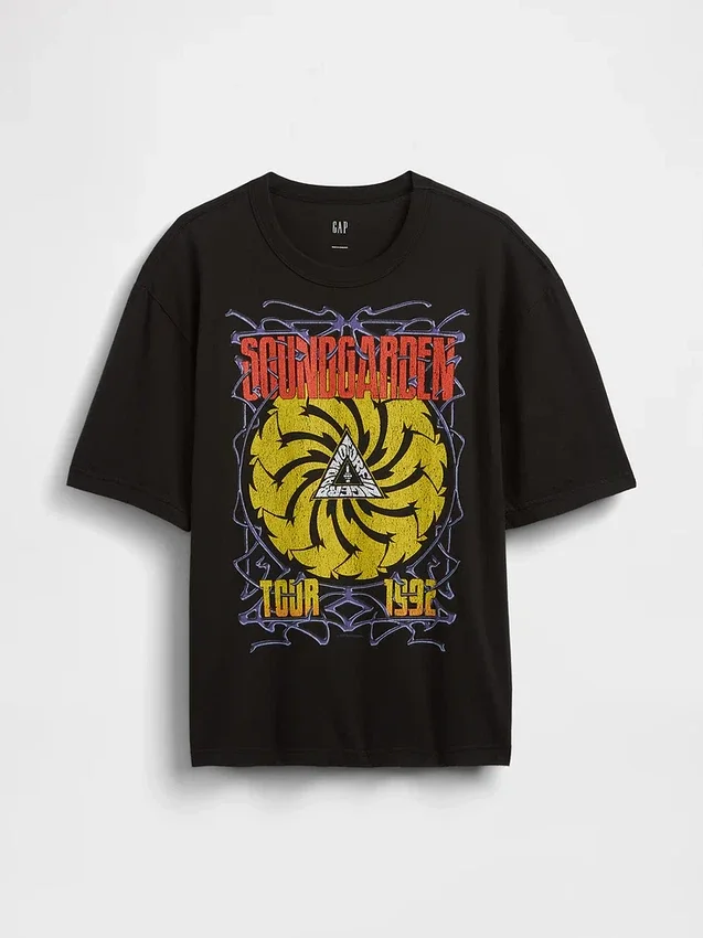Soundgarden Heavyweight Crop-T-Shirt mit Grafik
