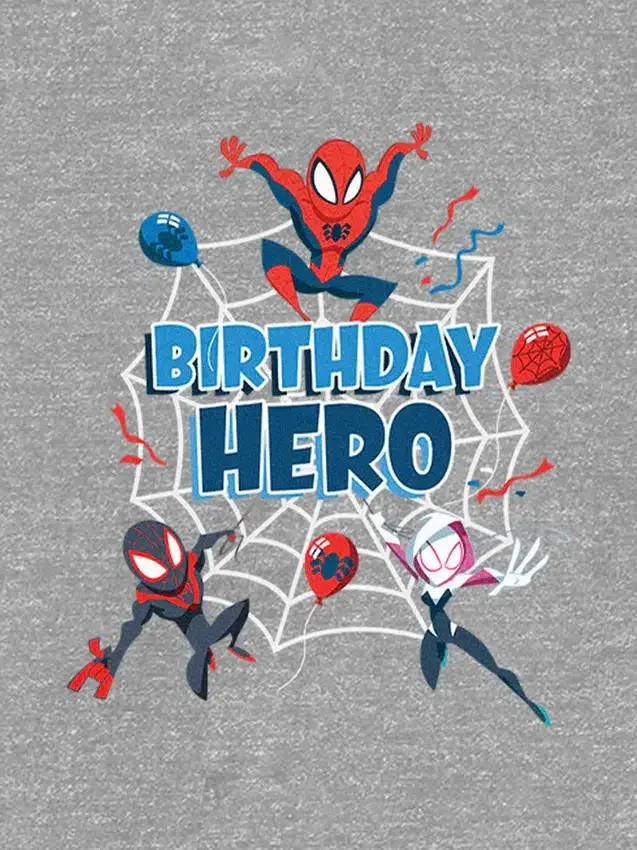 Spiderman-Geburtstagsheld-T-Shirt für Kleinkinder