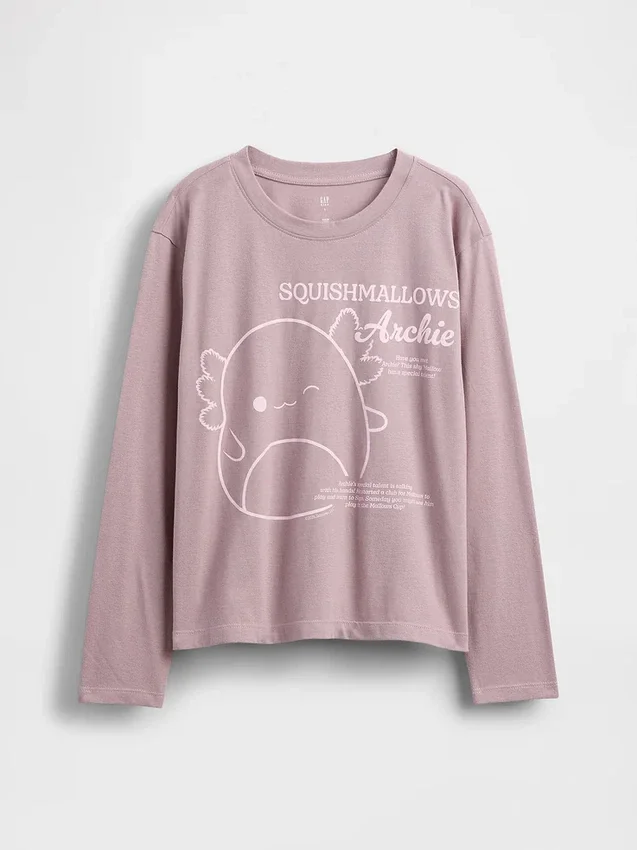 Squishmallow Oversize-T-Shirt mit Grafik für Kinder