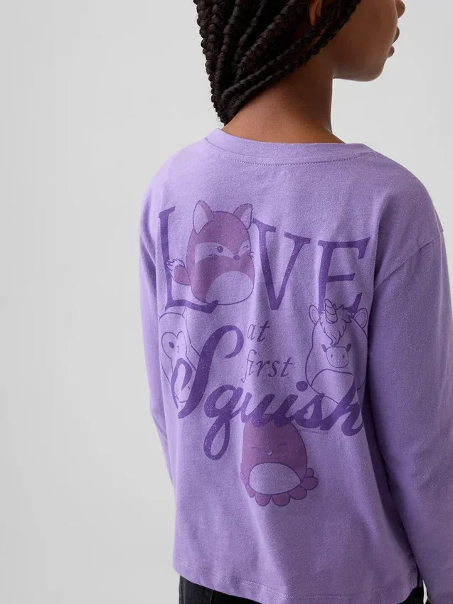Squishmallow Oversize-T-Shirt mit Grafik für Kinder