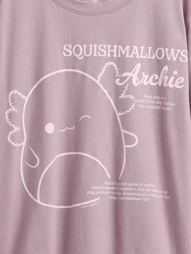 Squishmallow Oversize-T-Shirt mit Grafik für Kinder
