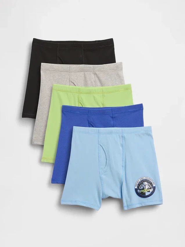 Star Wars Boxershorts aus Bio-Stretch-Baumwolle für Kinder (5er-Pack)
