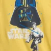 Star Wars-Pyjama-Set für Kinder mit gebürsteter Bio-Baumwolle als Shorts
