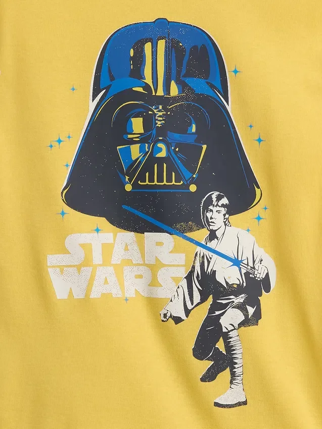Star Wars-Pyjama-Set für Kinder mit gebürsteter Bio-Baumwolle als Shorts