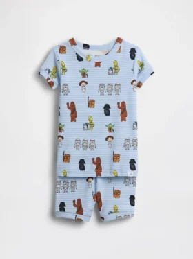 Star Wars-Pyjama-Shorts-Set aus gebürsteter Bio-Baumwolle für Baby & Kleinkind