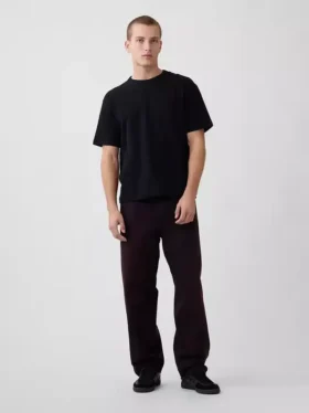 Steife Baggy-Jeans