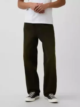 Steife Baggy-Jeans