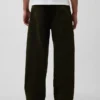 Steife Baggy-Jeans