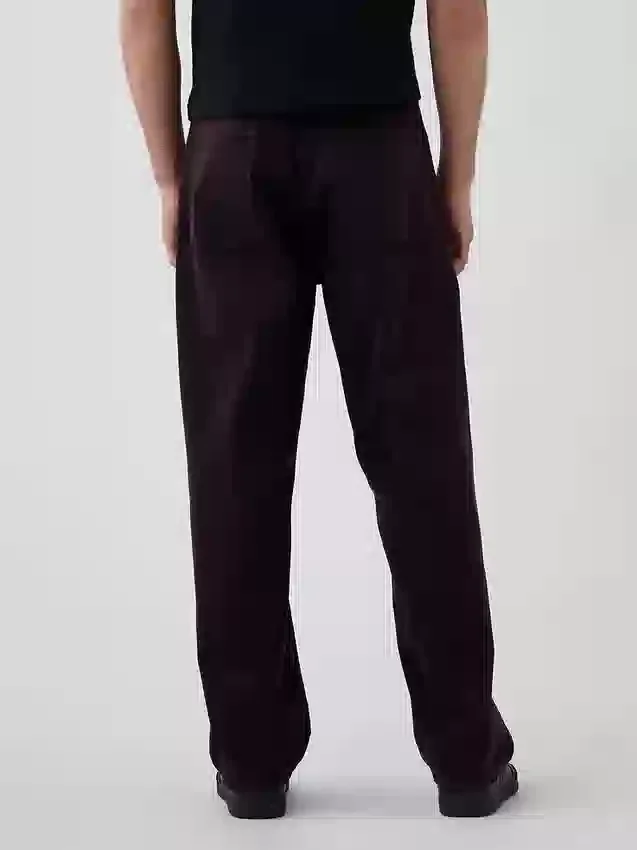 Steife Baggy-Jeans