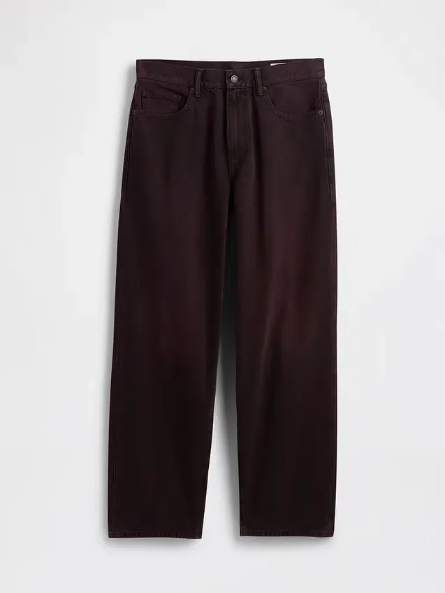 Steife Baggy-Jeans